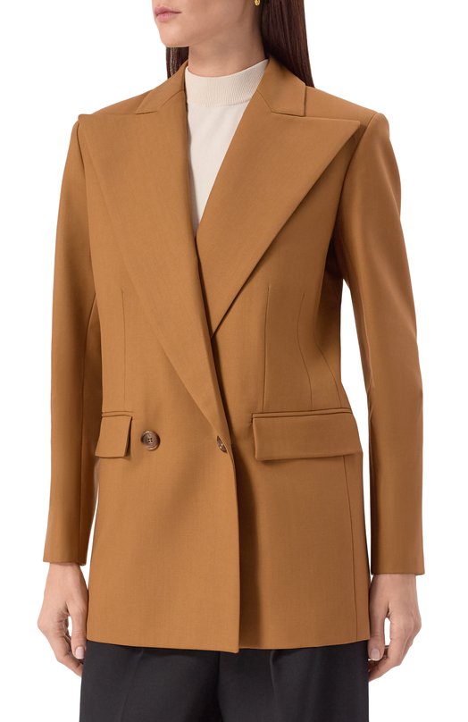 Шерстяной жакет Nina Ricci 25ACVE010/WV0324 Бежевый  25ACVE010/WV0324 Фото 3