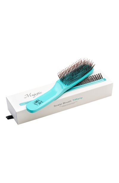Женская расческа scalp brush 568 зубцов, оттенок бирюзовая MAJESTIC, арт. 4673748653041