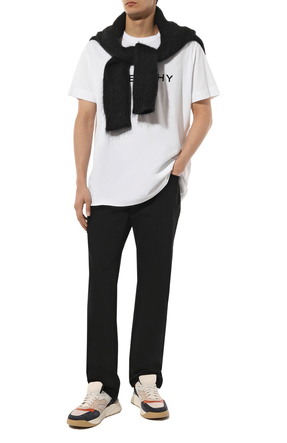 Хлопковая футболка GIVENCHY, арт. BM716N3YAC, фото 2