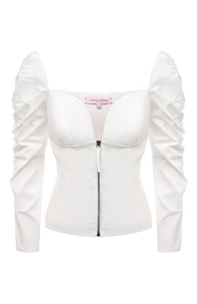 Хлопковая блузка CAROLINA HERRERA, арт. R2211N213SCT, фото 1