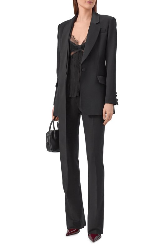 Хлопковые брюки Blumarine 4P107A Чёрный  4P107A Фото 2