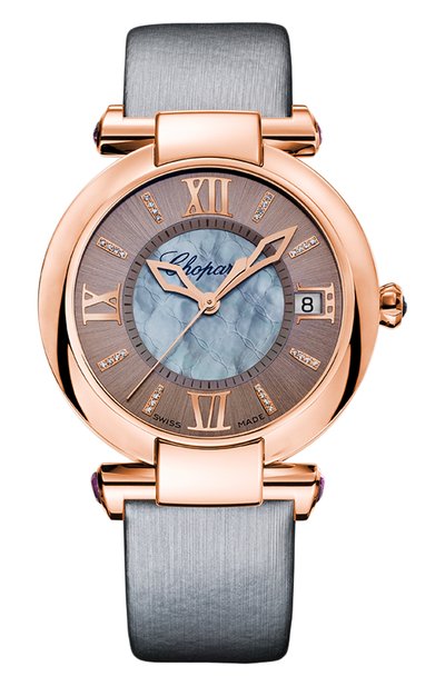 Женские часы rose gold date grey CHOPARD, арт. 384822-5005