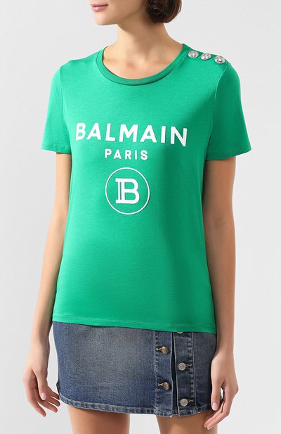 Хлопковая футболка BALMAIN, арт. TF01350/I386, фото 3