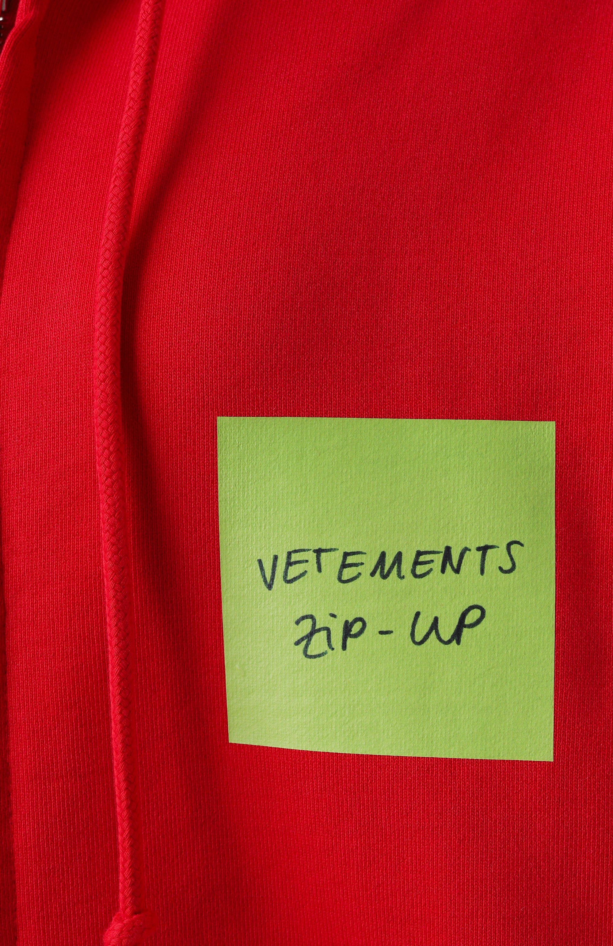 Хлопковая толстовка VETEMENTS, арт. UE54HD440R, фото 6