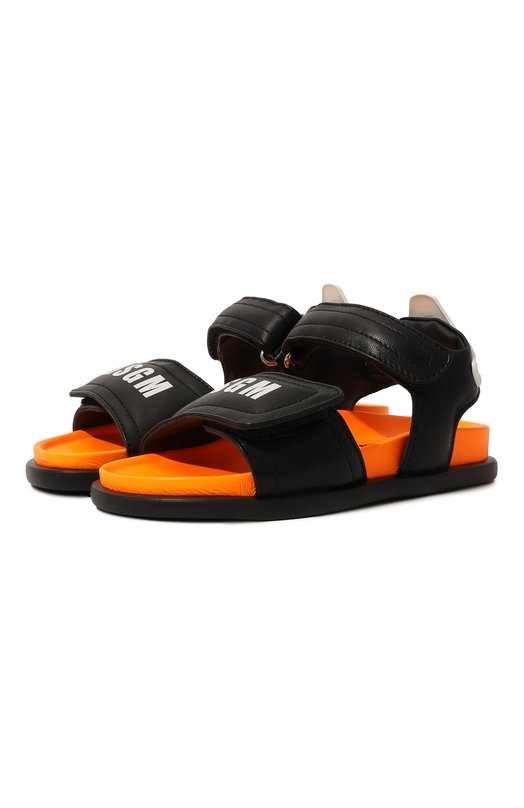 

Кожаные сандалии MSGM kids, Чёрный