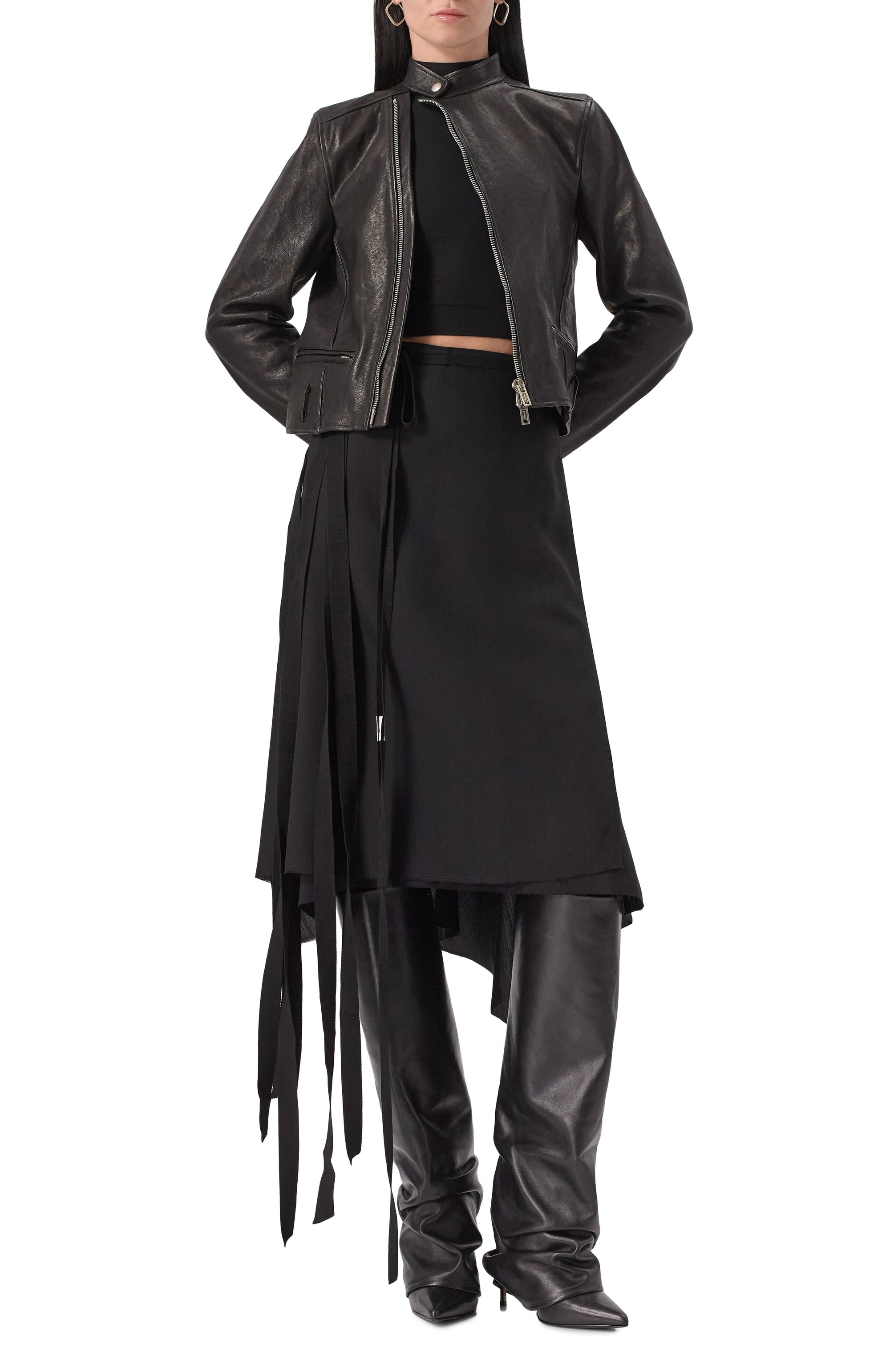 Кожаная куртка ANN DEMEULEMEESTER, арт. B0012414/LT151, фото 2