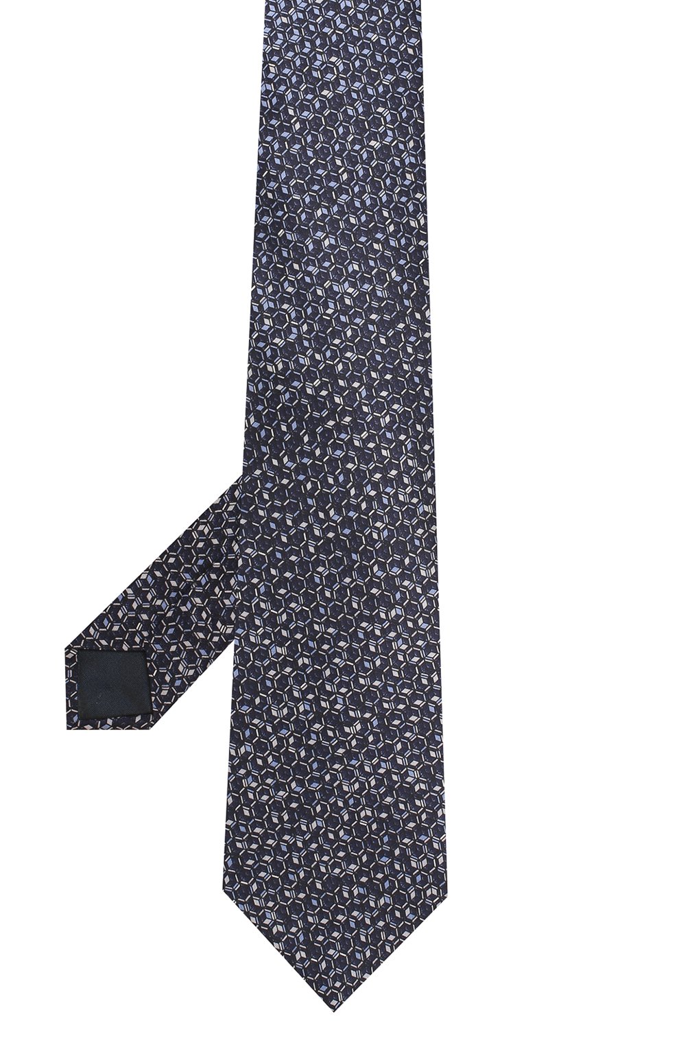 Шелковый галстук LANVIN темно-синего цвета по цене 11950 руб., арт. 2300/TIE, фото 2 Шелковый галстук LANVIN, арт. 2300/TIE, фото 2