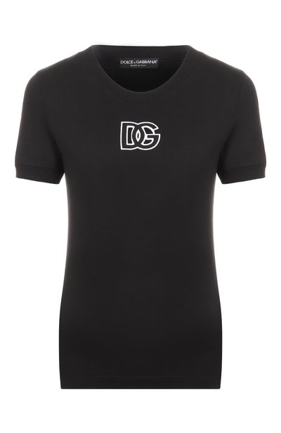 Женская хлопковая футболка DOLCE & GABBANA, арт. F8N08Z/GDC9W