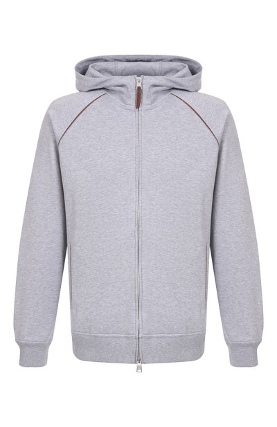 Мужской хлопковая толстовка BRUNELLO CUCINELLI, арт. MW8639085G