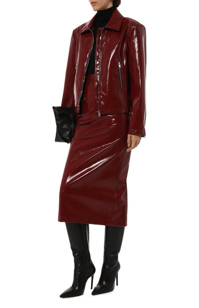 Юбка MSGM бордового цвета по цене 56700 руб., арт. 3742MDD04/247800, фото 2 Юбка MSGM, арт. 3742MDD04/247800, фото 2