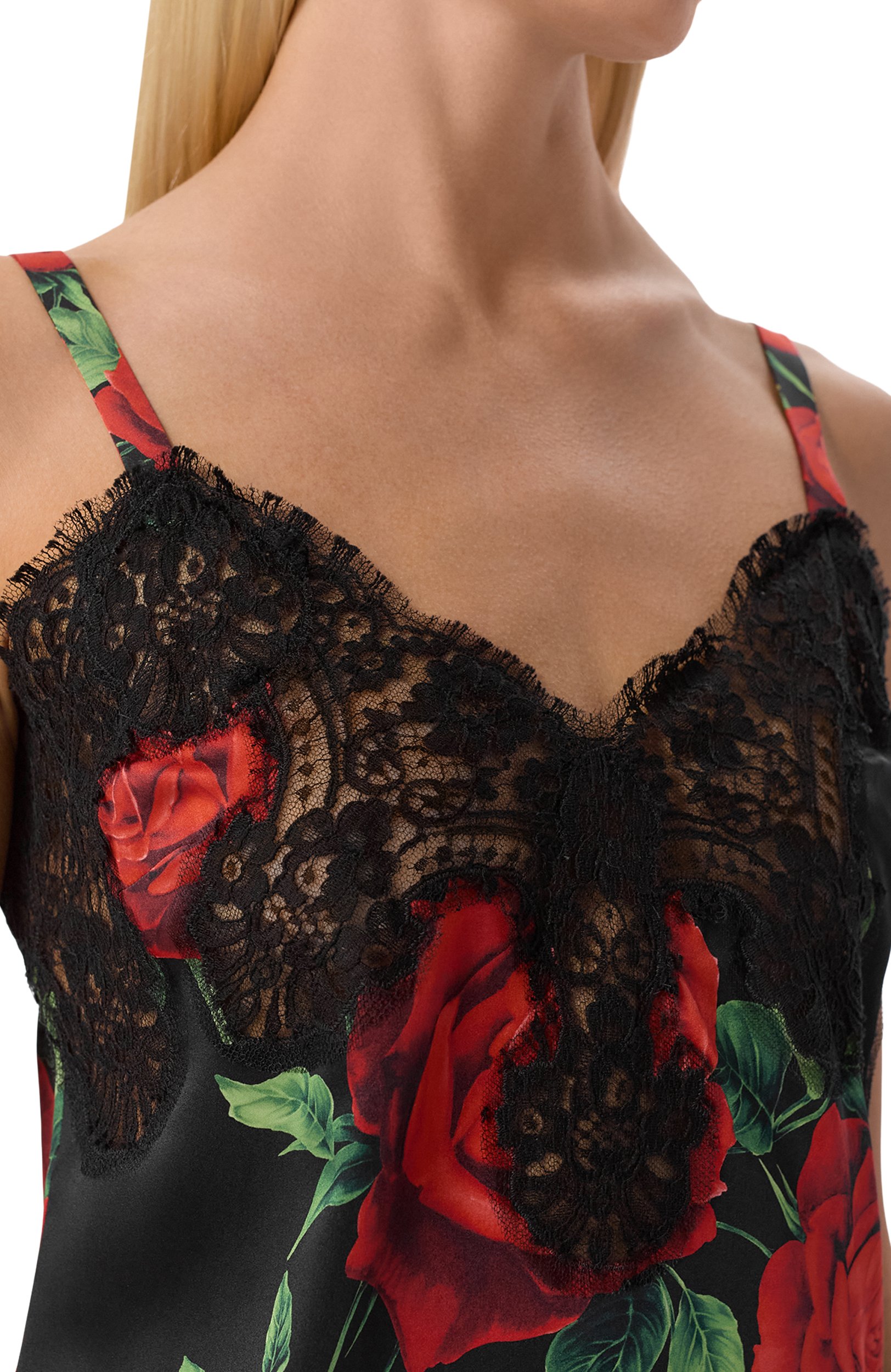 Топ из шелка и хлопка DOLCE & GABBANA, арт. F74V7T/IS133, фото 5