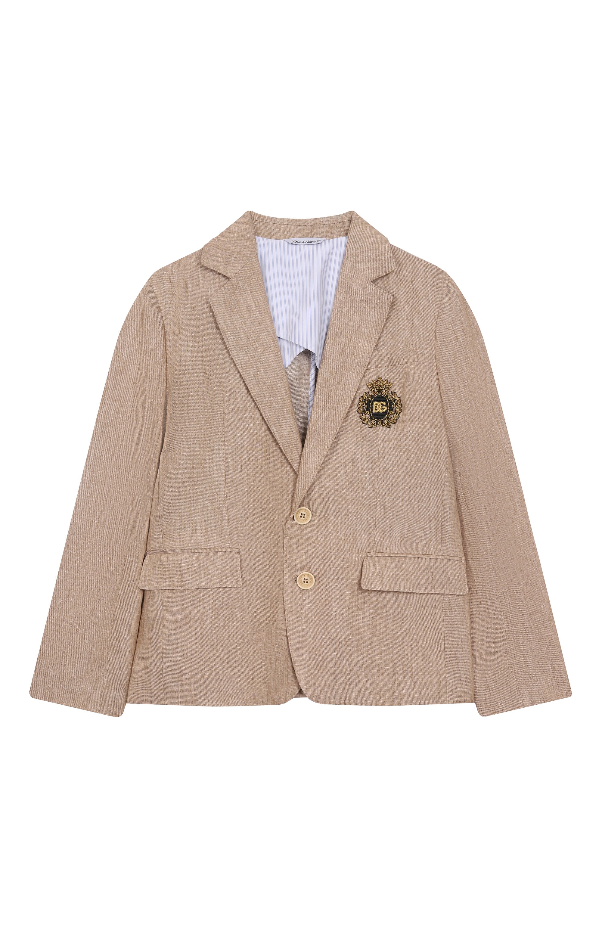 Льняной пиджак DOLCE & GABBANA, арт. L41E97/FU4L0/2-6, фото 1