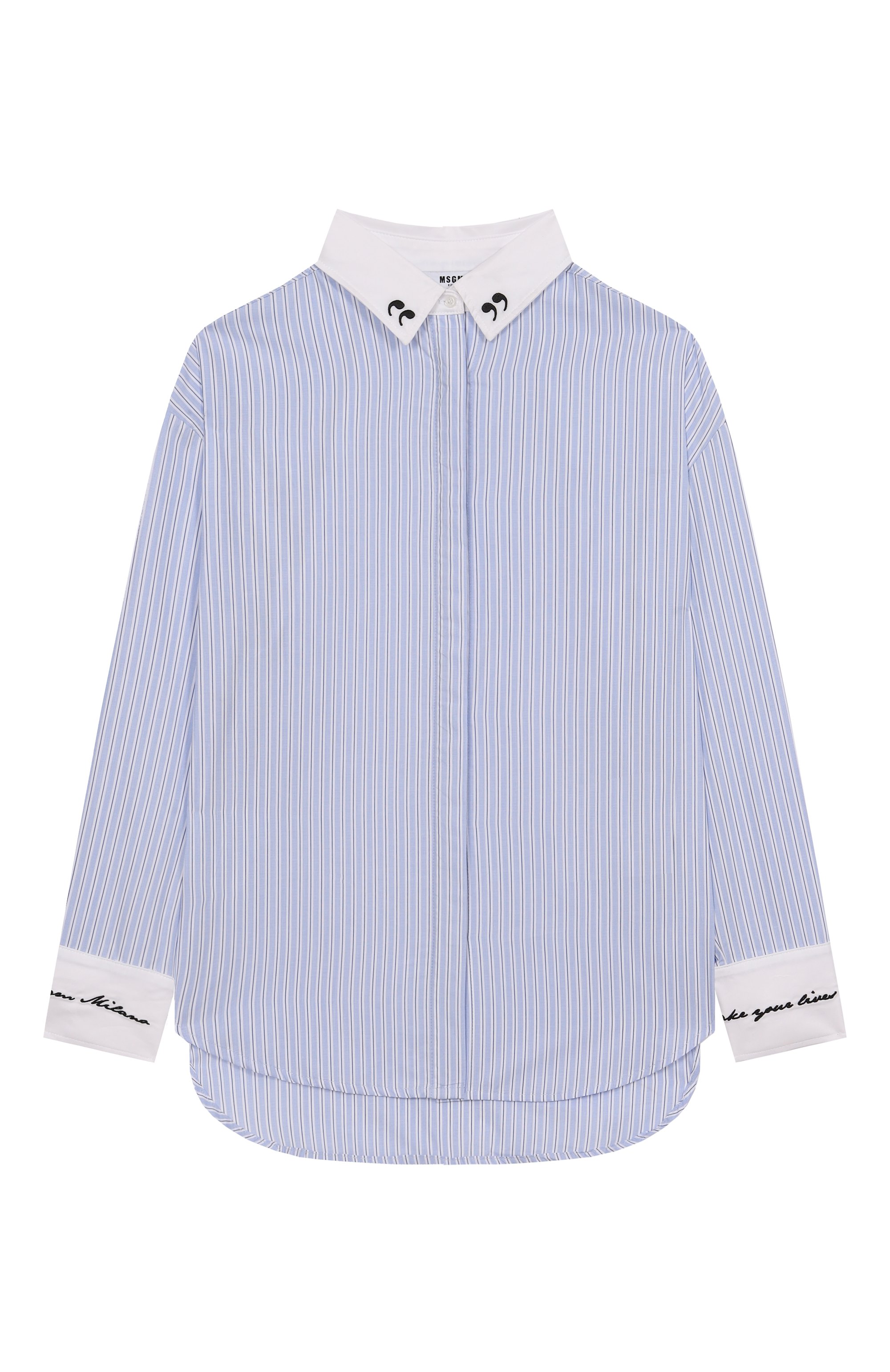 Хлопковая рубашка MSGM KIDS, арт. F5MSJGSI115, фото 1