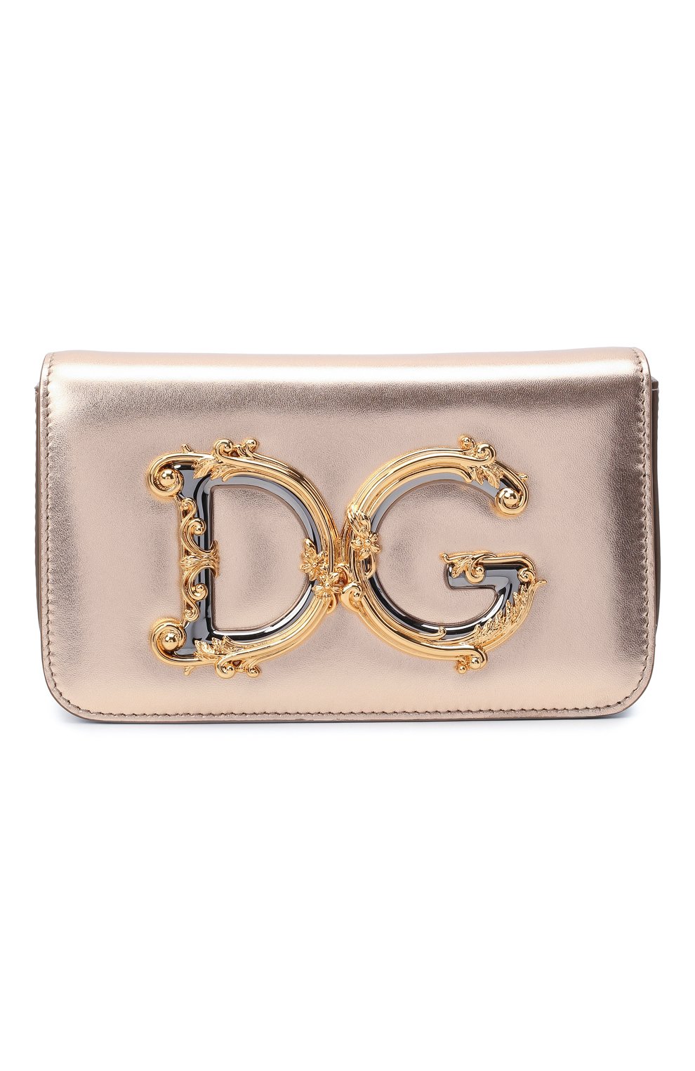 Сумка dg girls DOLCE & GABBANA золотого цвета по цене 163500 руб., арт. BB6885/AW121, фото 1 Сумка dg girls DOLCE & GABBANA, арт. BB6885/AW121, фото 1