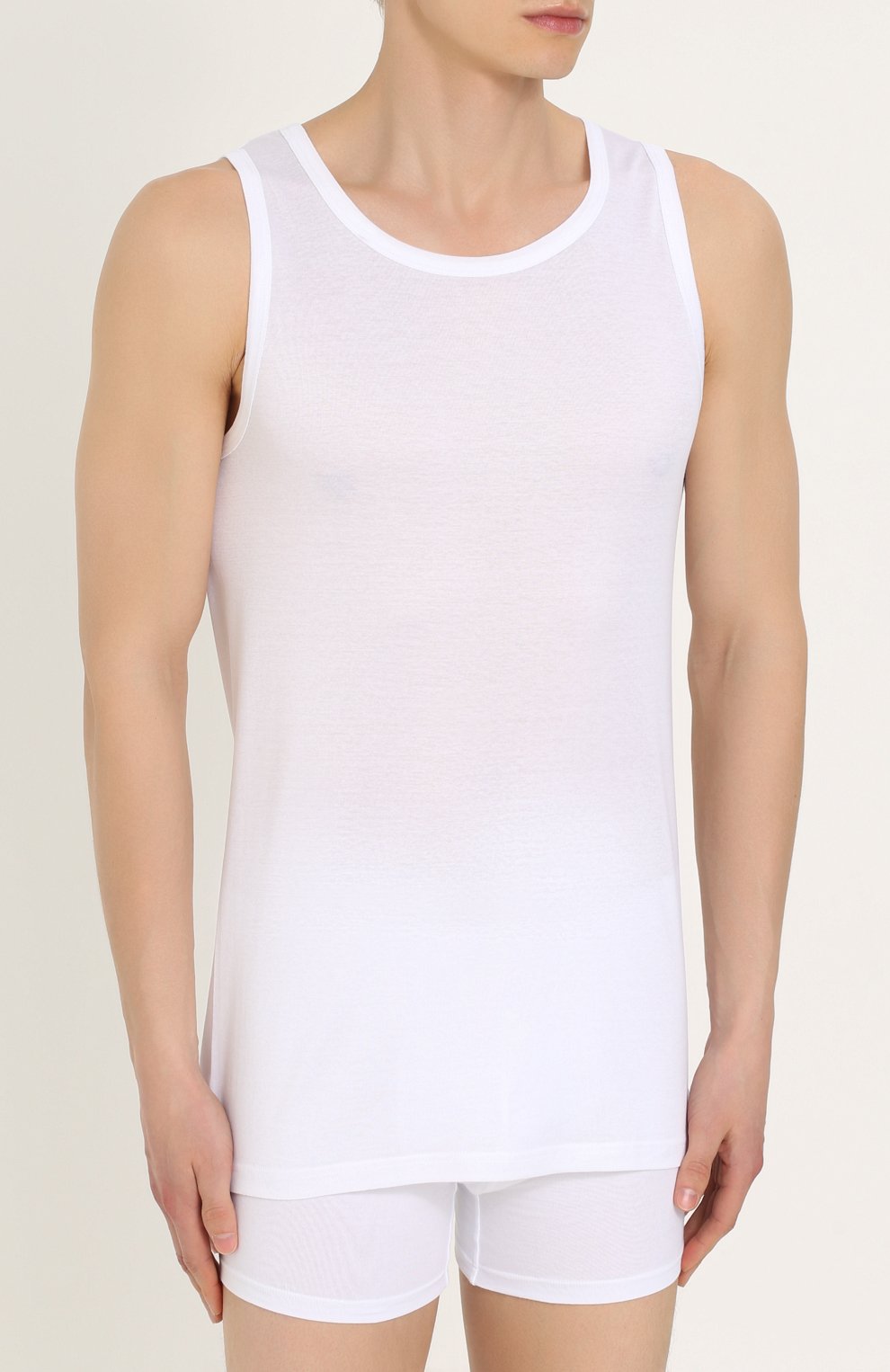 Хлопковая майка с круглым вырезом PEROFIL, арт. 21101, фото 3