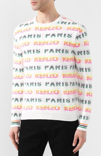 Хлопковый джемпер KENZO, арт. 5PU2423LD, фото 3