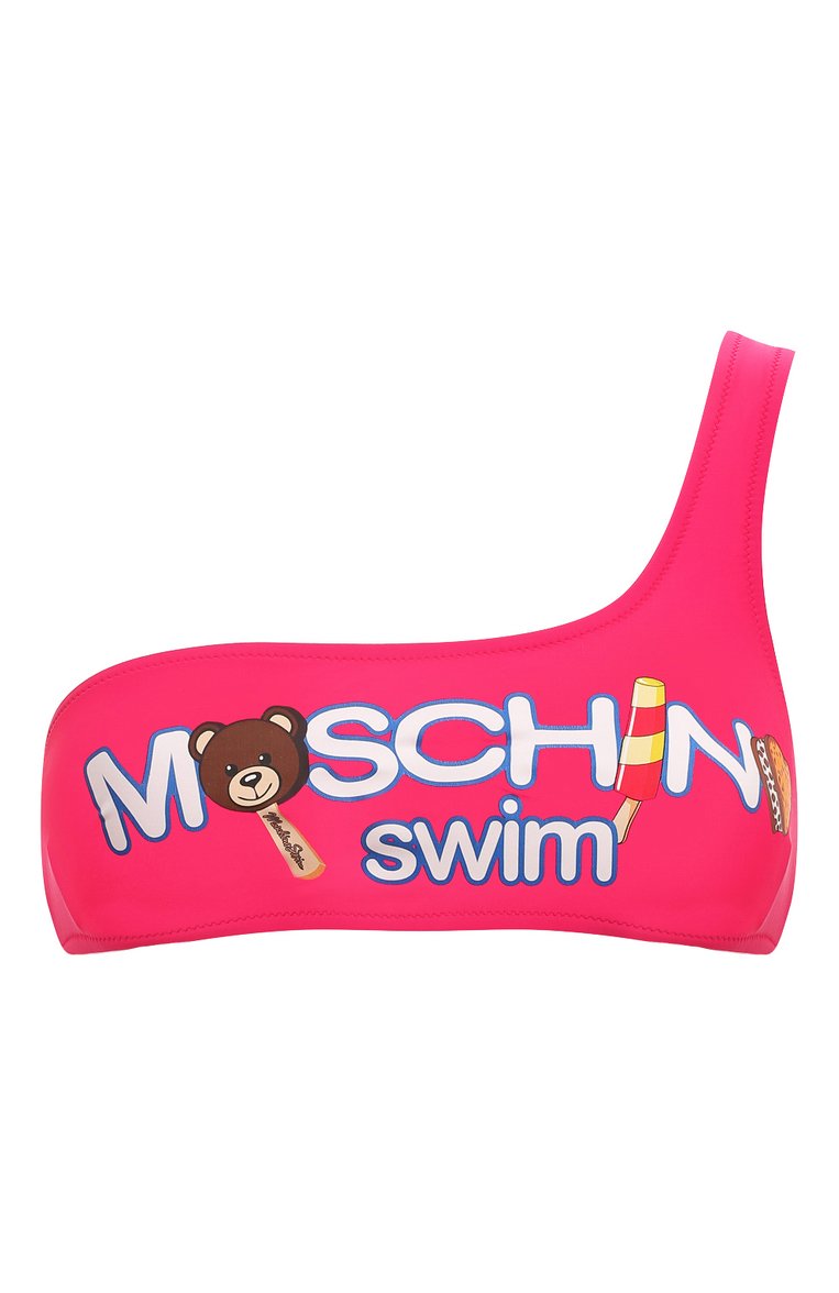 Женский бра-топ MOSCHINO фуксия цвета, арт. A5732/4901 | Фото 1 (Материал �сплава: Проставлено; Нос: Не проставлено; Материал внешний: Синтетический материал; Женское Кросс-КТ: Раздельные купальники)