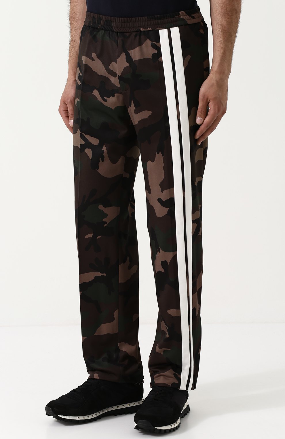 Брюки прямого кроя с камуфляжным принтом VALENTINO, арт. QV3RB0Q6MMZ, фото 3