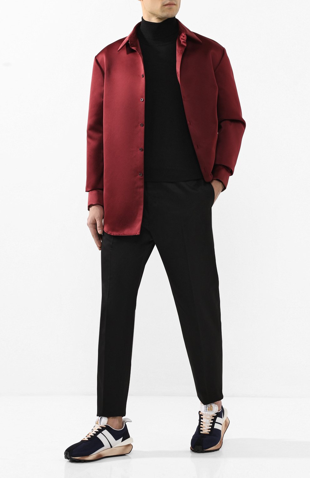 Кроссовки LANVIN темно-синего цвета по цене 56700 руб., арт. FM-SKBRUN-DRAG-P20, фото 2 Кроссовки LANVIN, арт. FM-SKBRUN-DRAG-P20, фото 2