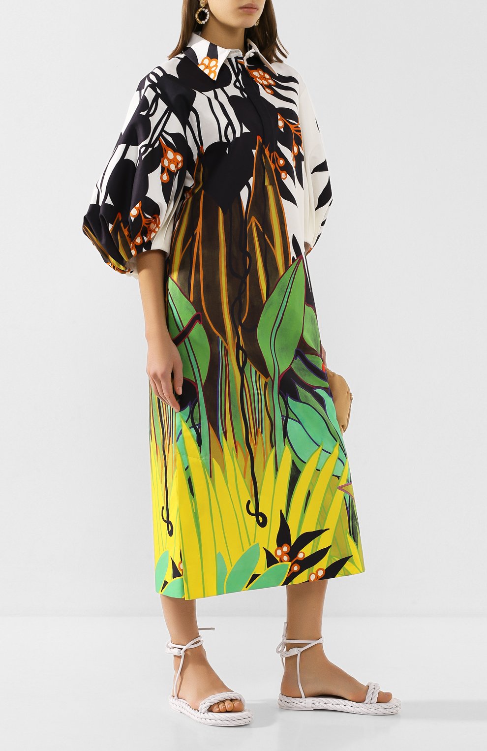 Хлопковое платье VALENTINO, арт. TB0VARZ55DQ, фото 2