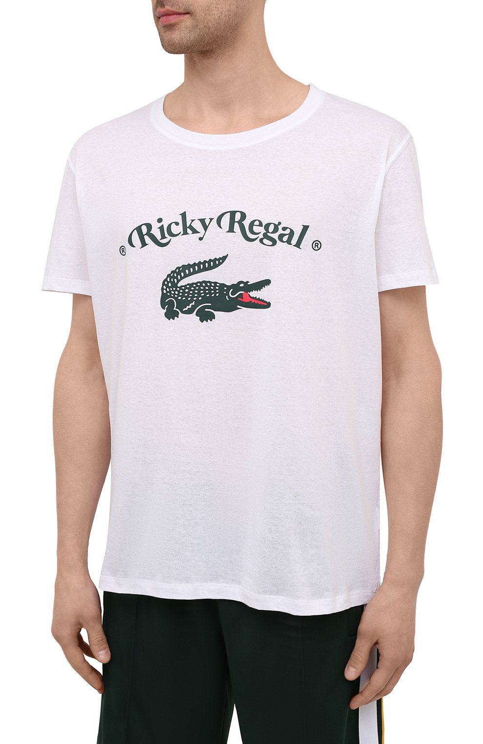 Хлопковая футболка lacoste x ricky regal LACOSTE, арт. TH1745, фото 3