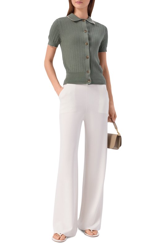 Хлопковый кардиган Gran Sasso 57225/14025 Хаки  57225/14025 Фото 2