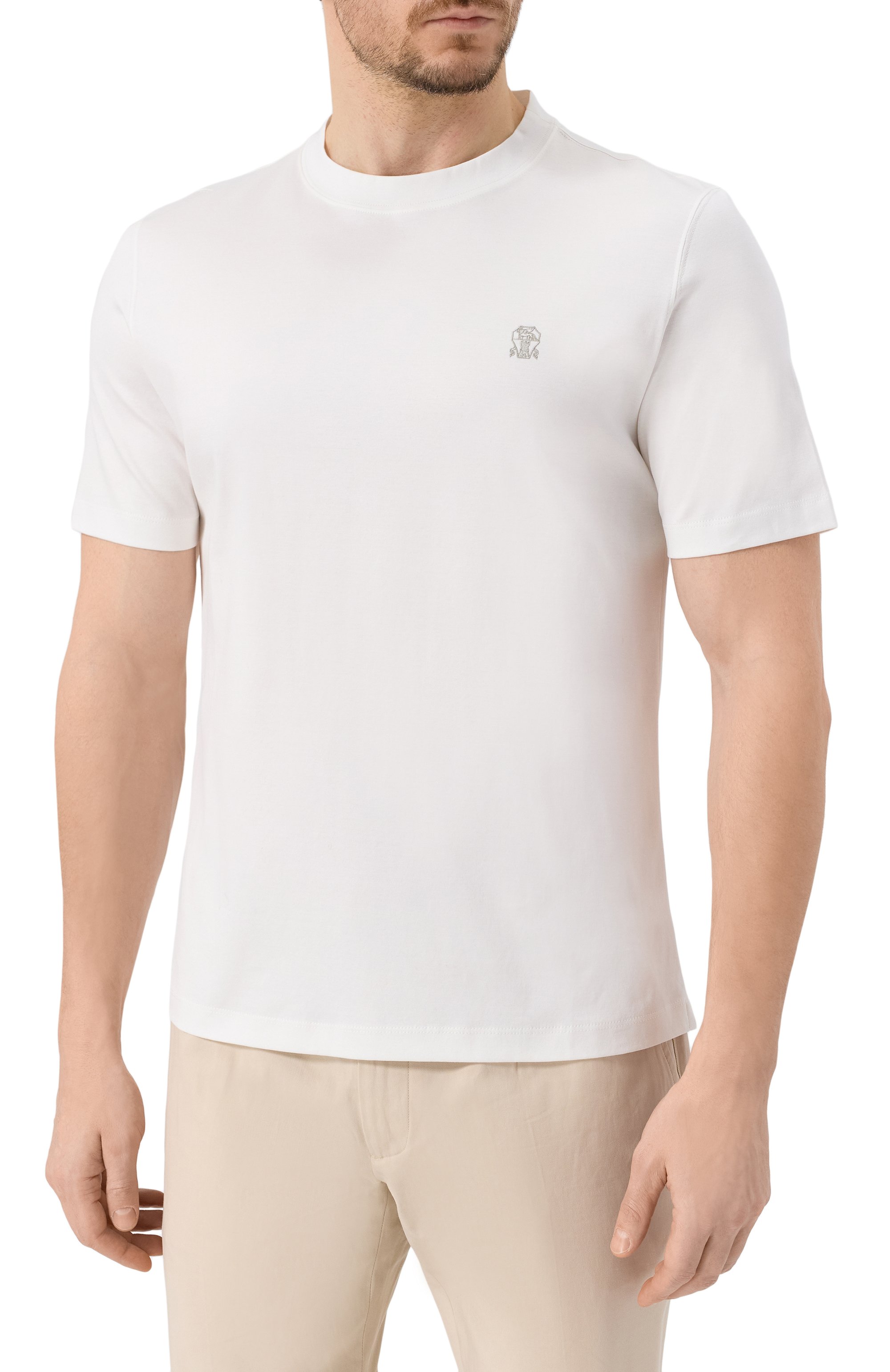 Хлопковая футболка BRUNELLO CUCINELLI, арт. M0B137444G, фото 3