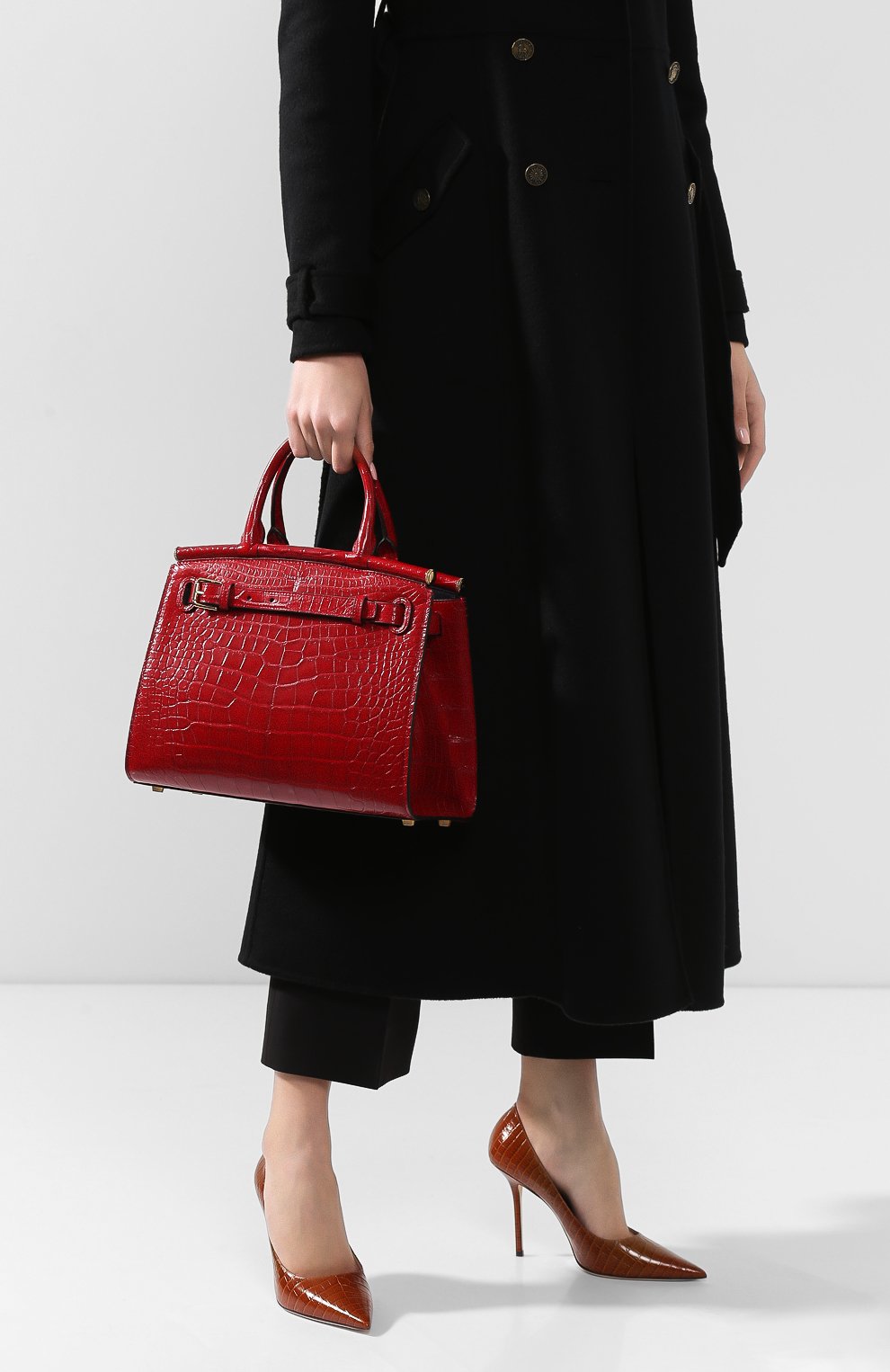 Сумка rl50 medium из кожи аллигатора RALPH LAUREN, арт. 435769042AMIS, фото 2