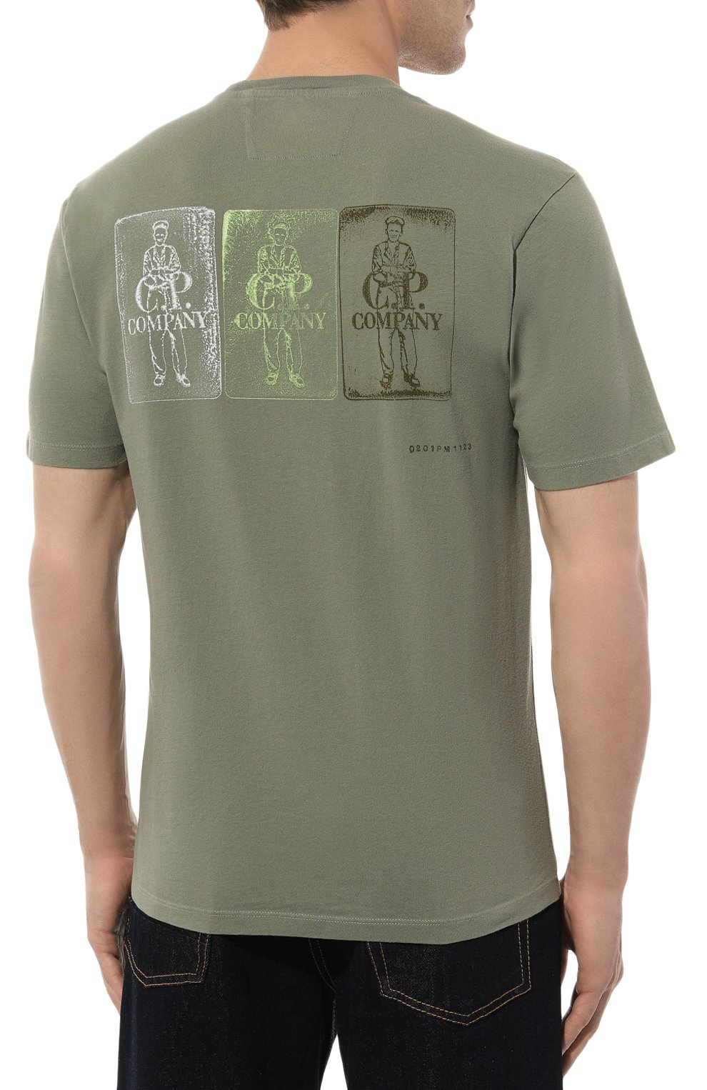 Хлопковая футболка C.P. COMPANY, арт. 16CMTS288A005431G, фото 4
