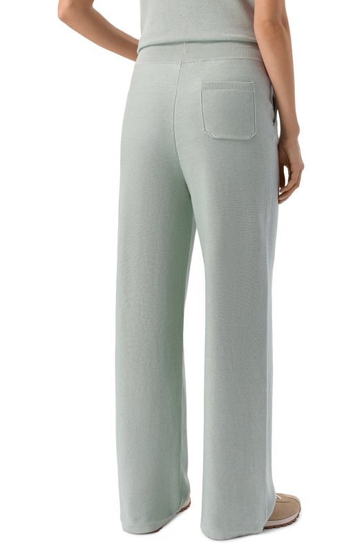 Брюки из шелка и хлопка MVST WS61-605MU Зелёный  WS61-605MU Фото 4