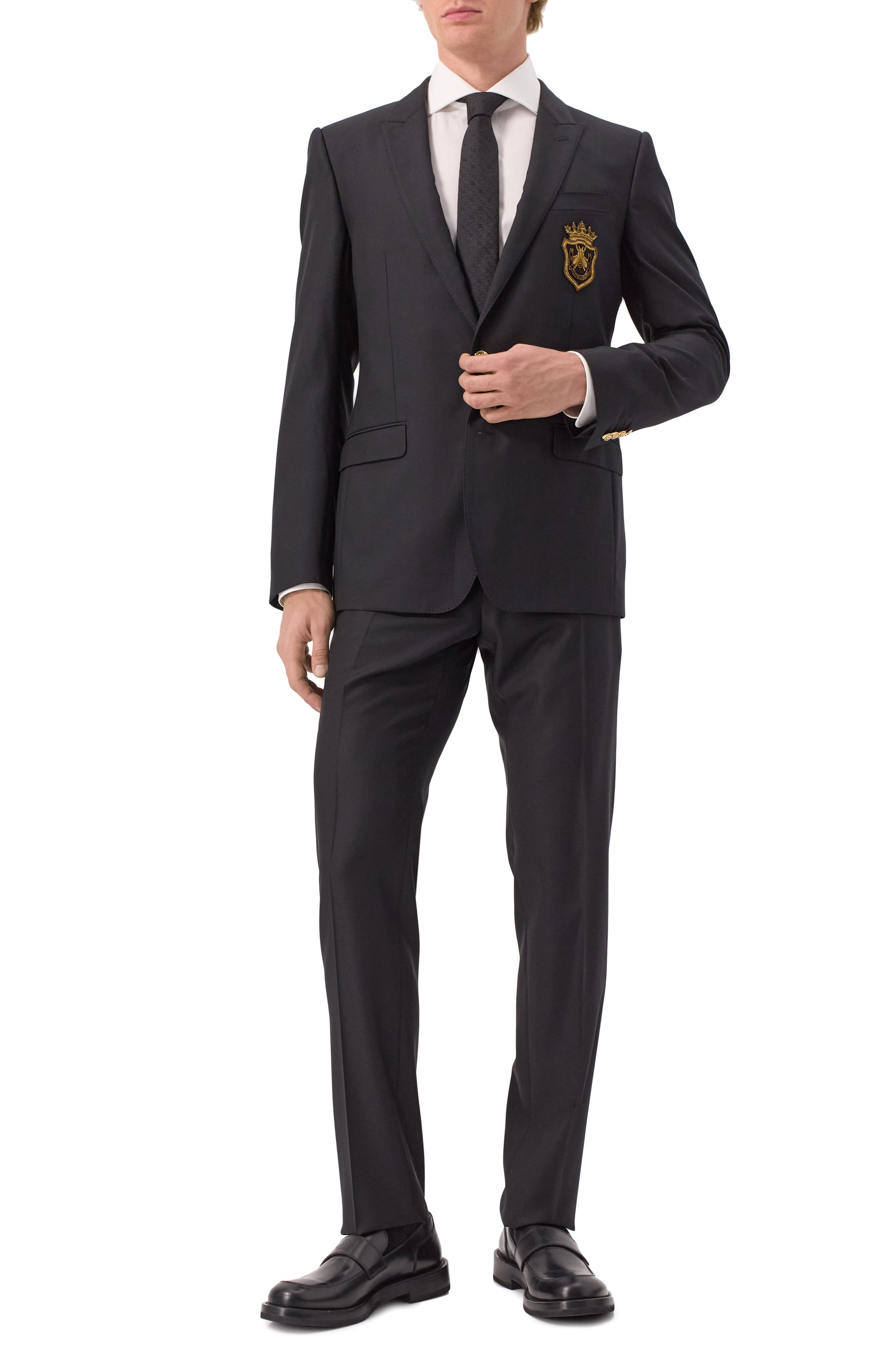 Брюки из шерсти и шелка DOLCE & GABBANA, арт. GY5UMZ/FU3H1, фото 2