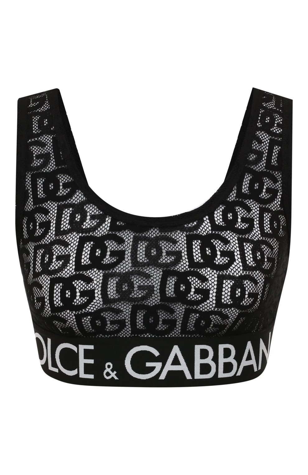 Бра-топ DOLCE & GABBANA черного цвета по цене 32950 руб., арт. 07D22T/FLEAQ, фото 1 Бра-топ DOLCE & GABBANA, арт. 07D22T/FLEAQ, фото 1