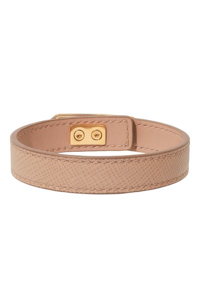 Кожаный браслет PRADA бежевого цвета по цене 35000 руб., арт. 1IB109-053-F0236, фото 3 Кожаный браслет PRADA, арт. 1IB109-053-F0236, фото 3