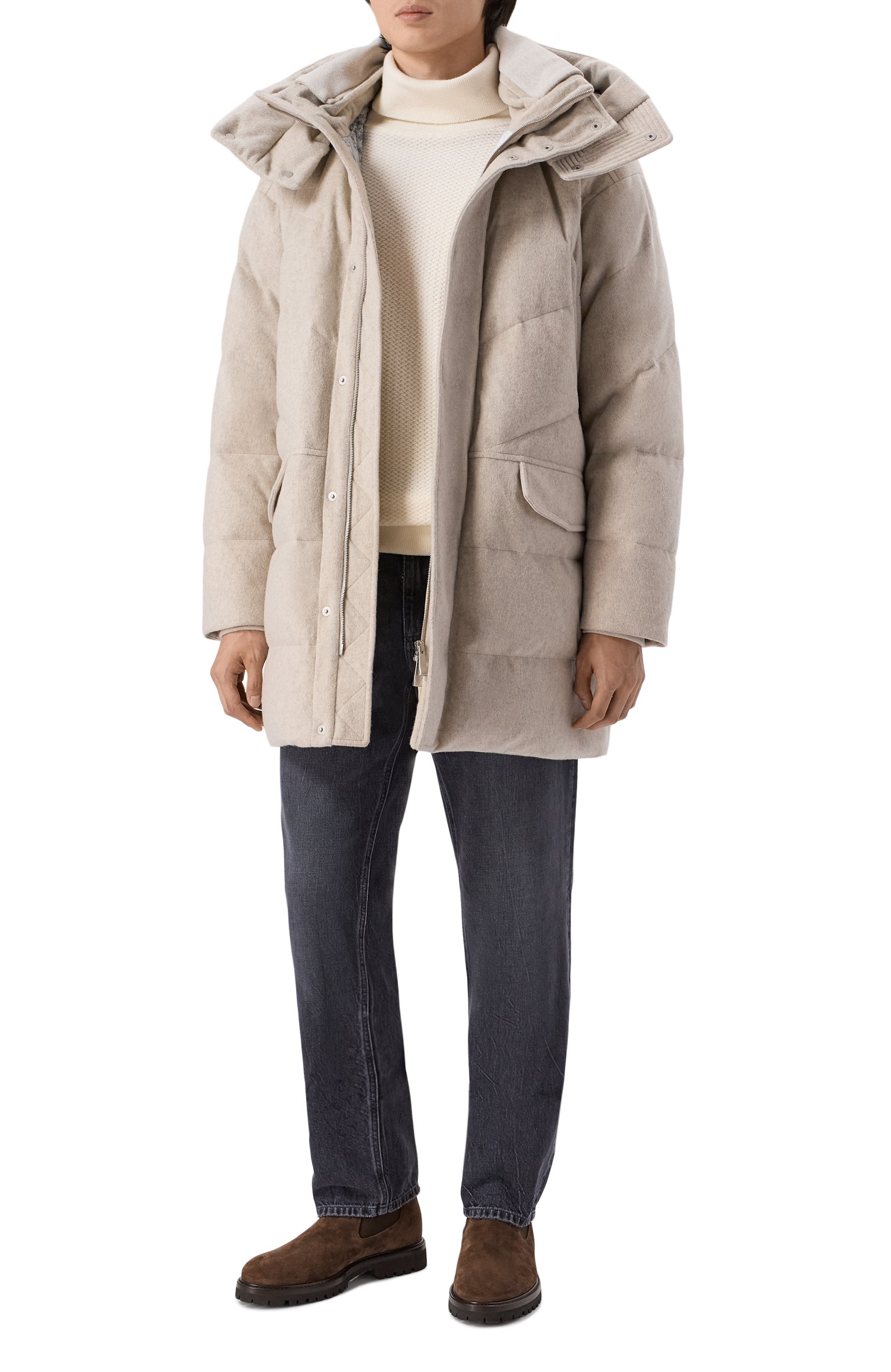 Пуховик из кашемира и шерсти KITON, арт. UGK211BK0271L, фото 2