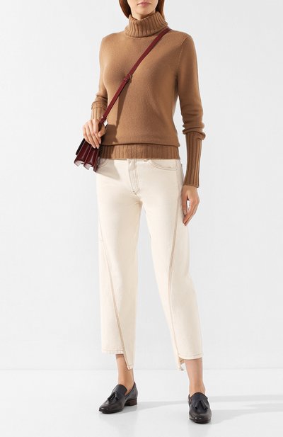Укороченные джинсы LANVIN бежевого цвета по цене 75550 руб., арт. RW-TR503U-4271-H19, фото 2 Укороченные джинсы LANVIN, арт. RW-TR503U-4271-H19, фото 2