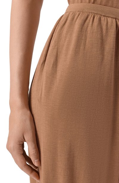 Джоггеры из шелка и хлопка 12 STOREEZ светло-коричневого цвета по цене 24000 руб., арт. 137944, фото 5 Джоггеры из шелка и хлопка 12 STOREEZ, арт. 137944, фото 5