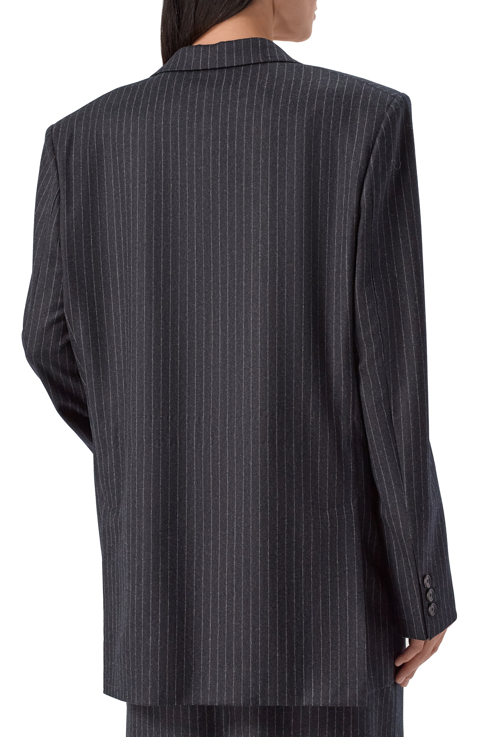 Шерстяной жакет PETAR PETROV темно-серого цвета по цене 230000 руб., арт. F25TJ9B/W00L, фото 4 Шерстяной жакет PETAR PETROV, арт. F25TJ9B/W00L, фото 4