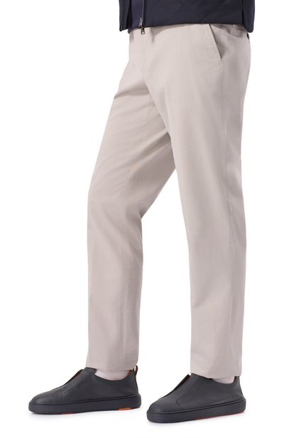 Кожаные кеды cleanic SANTONI, арт. MBCG219950CATLLD, фото 3