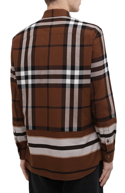 Хлопковая рубашка BURBERRY, арт. 8048675, фото 4