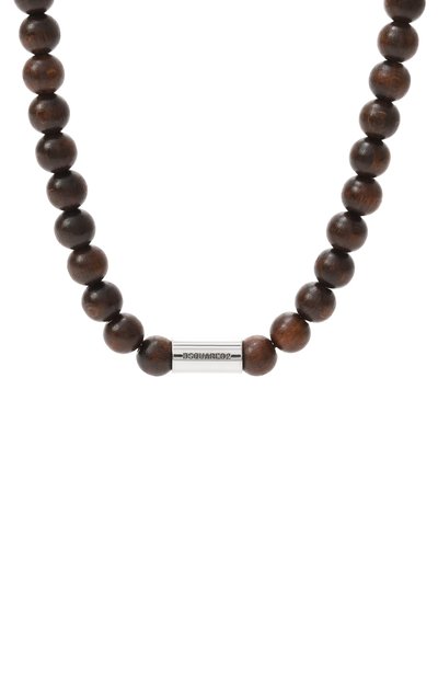 Колье DSQUARED2 коричневого цвета по цене 38200 руб., арт. NEW0326 28500492, фото 3 Колье DSQUARED2, арт. NEW0326 28500492, фото 3