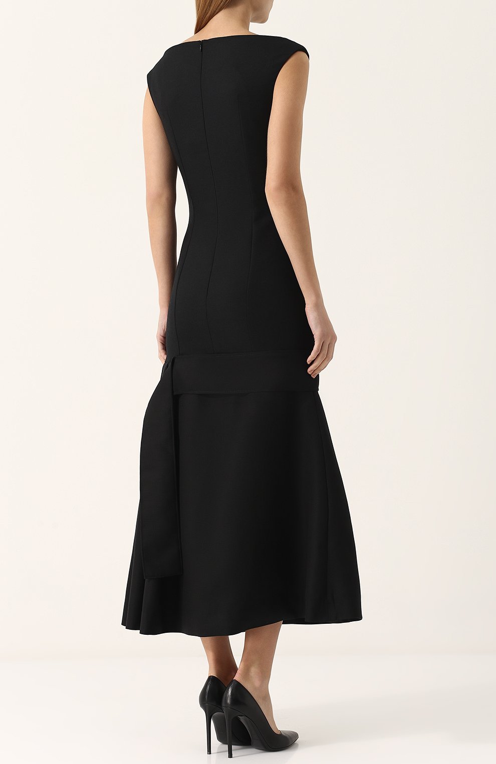 Приталенное шерстяное платье-миди JACQUEMUS, арт. 174DR10, фото 4