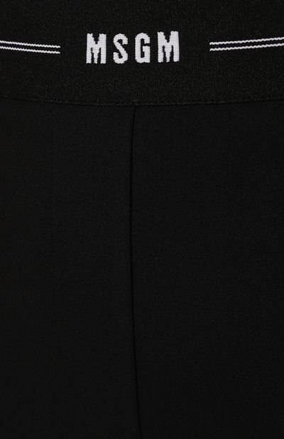 Шерстяные брюки MSGM черного цвета по цене 39200 руб., арт. 3341MDP12 227603, фото 5 Шерстяные брюки MSGM, арт. 3341MDP12 227603, фото 5