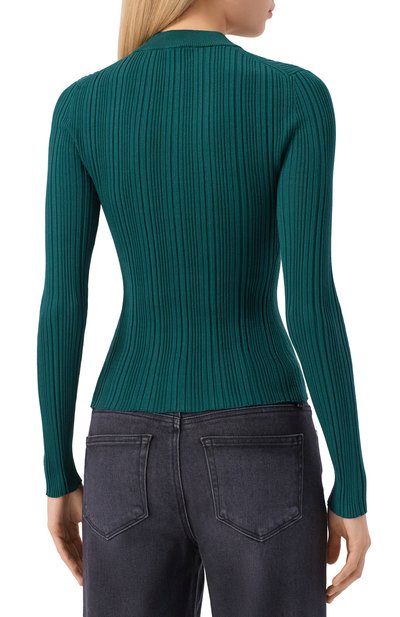 Пуловер из вискозы HUGO темно-зеленого цвета по цене 19950 руб., арт. 50549762, фото 4 Пуловер из вискозы HUGO, арт. 50549762, фото 4