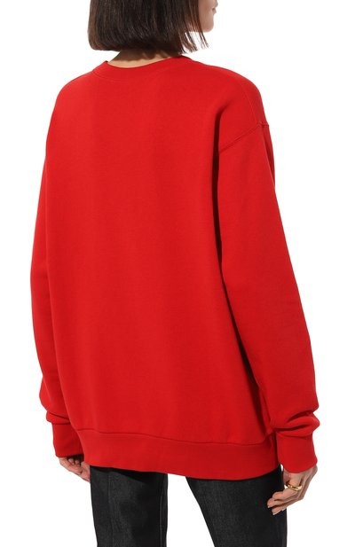 Хлопковый свитшот disney x gucci GUCCI красного цвета по цене 141120 руб., арт. 617964 XJDC1, фото 4 Хлопковый свитшот disney x gucci GUCCI, арт. 617964 XJDC1, фото 4