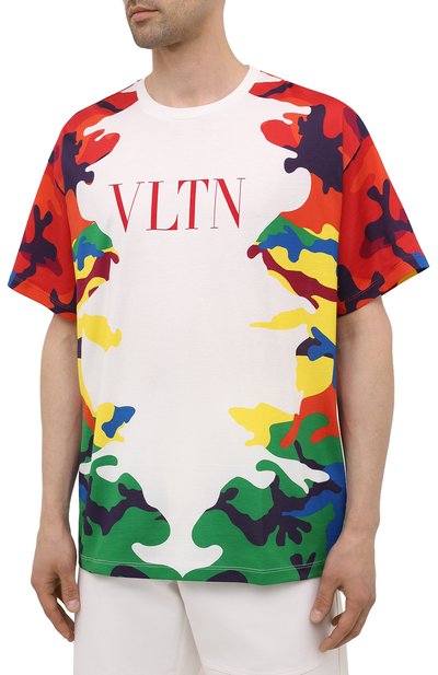 Хлопковая футболка VALENTINO, арт. WV3MG08I7NQ, фото 3