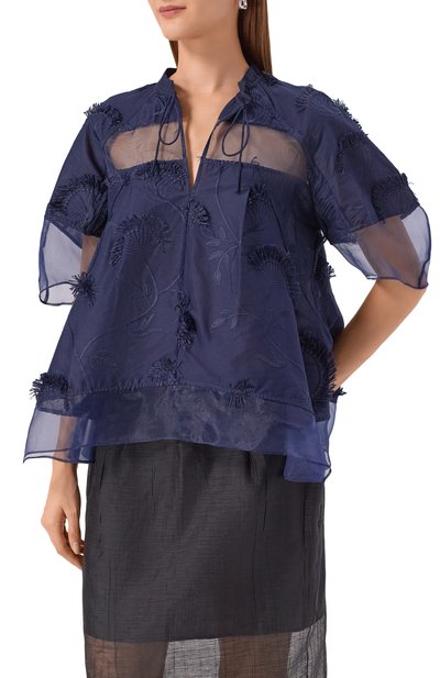 Хлопковая блузка 3.1 PHILLIP LIM, арт. P251-21712FCV, фото 3