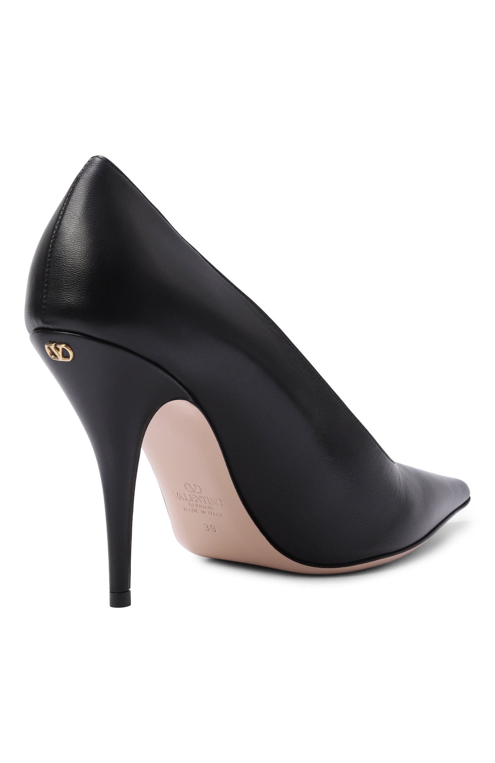 Кожаные туфли cuttie 100 VALENTINO черного цвета по цене 113000 руб., арт. 9W2S0PZ5/DDT, фото 5 Кожаные туфли cuttie 100 VALENTINO, арт. 9W2S0PZ5/DDT, фото 5