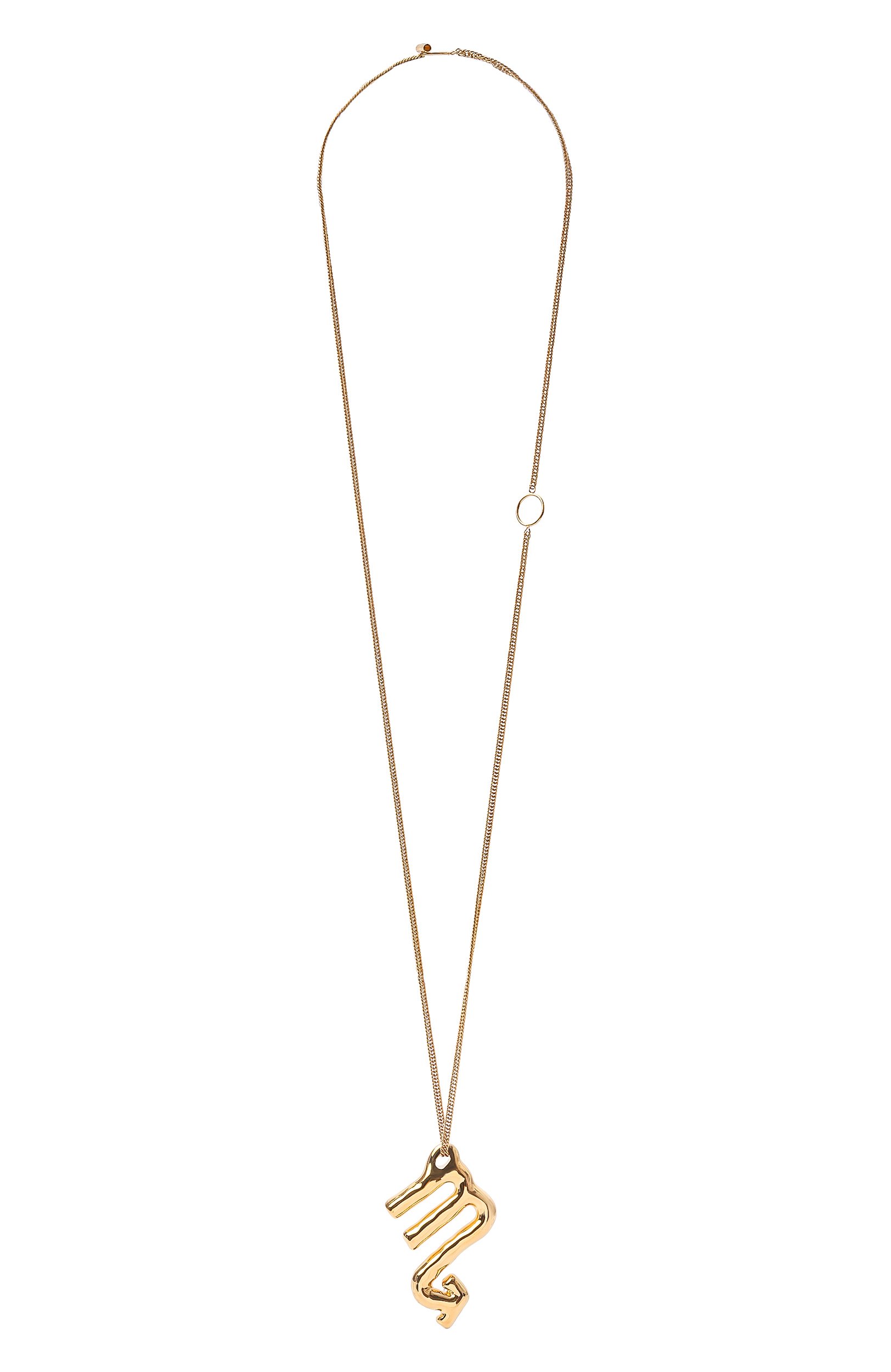 Кулон на цепочке JIL SANDER золотого цвета по цене 110500 руб., арт. J11UU0023 J12015_1, фото 1 Кулон на цепочке JIL SANDER, арт. J11UU0023 J12015_1, фото 1