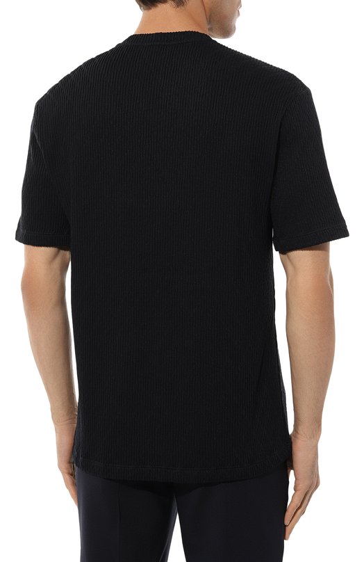 Футболка из вискозы и кашемира Giorgio Armani 6RSM91/SJCEZ Синий  6RSM91/SJCEZ Фото 4