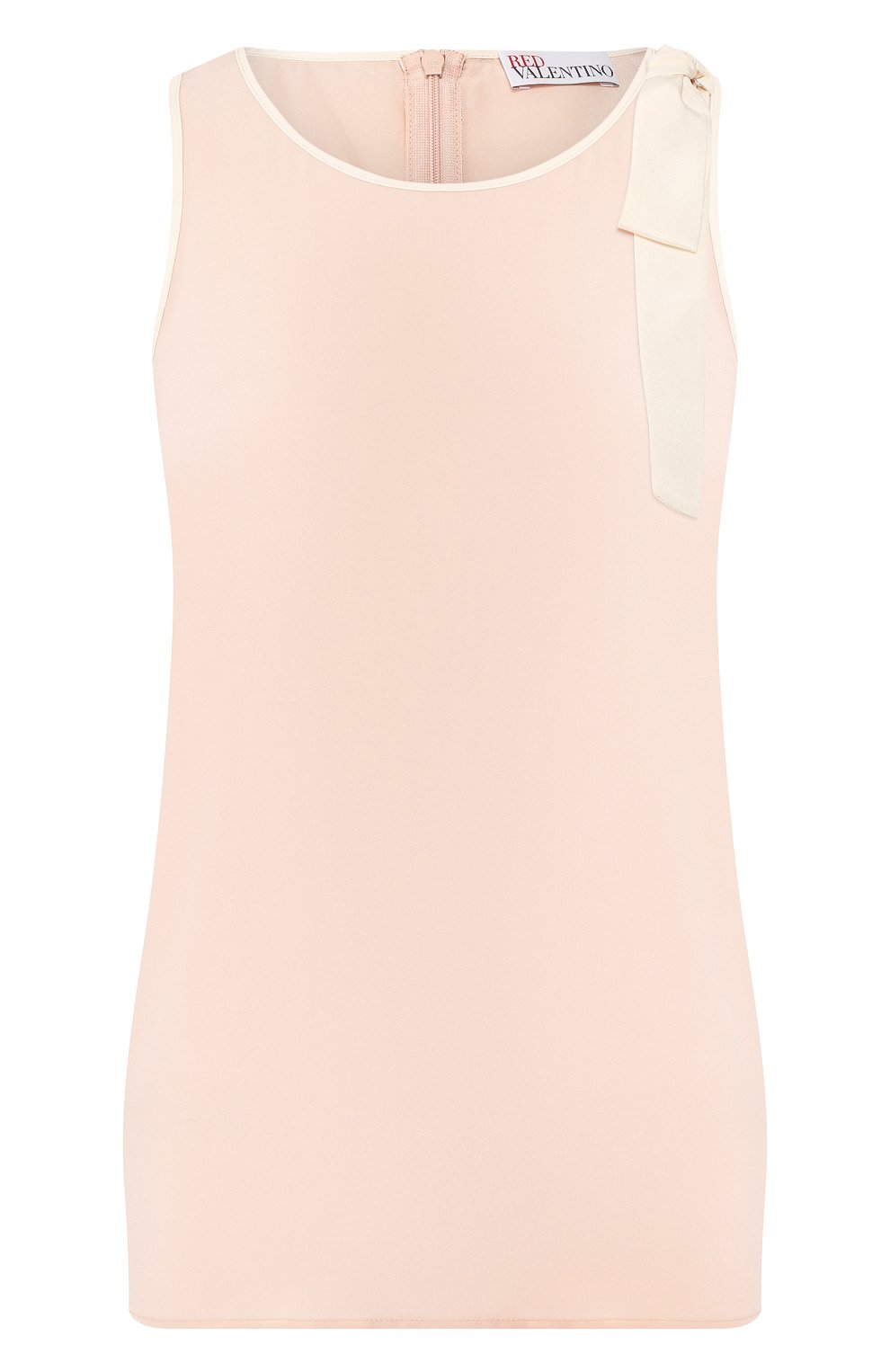 Шелковый топ REDVALENTINO розового цвета по цене 39950 руб., арт. TR0AE0J0/2MJ, фото 1 Шелковый топ REDVALENTINO, арт. TR0AE0J0/2MJ, фото 1